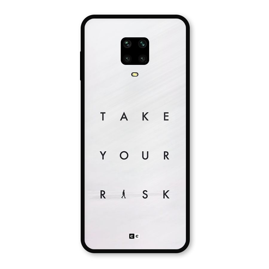 Take Your Risk Metal Back Case for Redmi Note 9 Pro