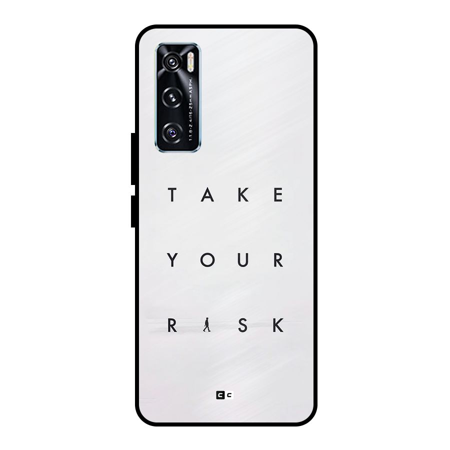 Take Your Risk Metal Back Case for Vivo V20 SE
