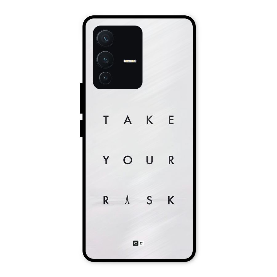 Take Your Risk Metal Back Case for Vivo V23 5G