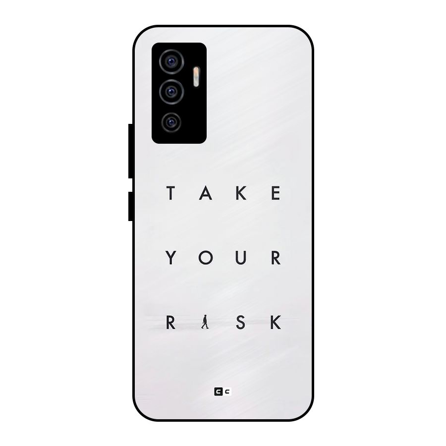 Take Your Risk Metal Back Case for Vivo V23e