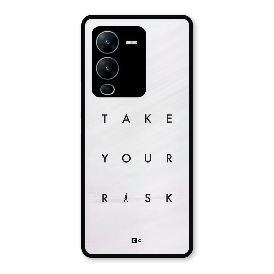 Take Your Risk Metal Back Case for Vivo V25 Pro