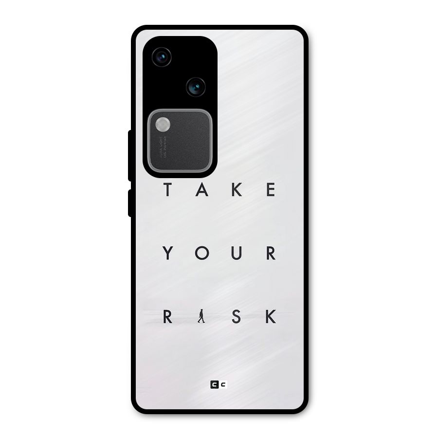 Take Your Risk Metal Back Case for Vivo V30 Pro