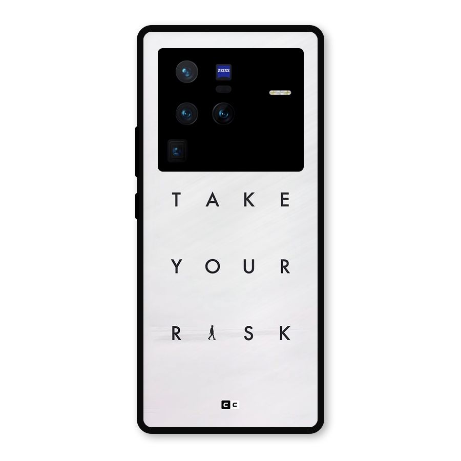 Take Your Risk Metal Back Case for Vivo X80 Pro