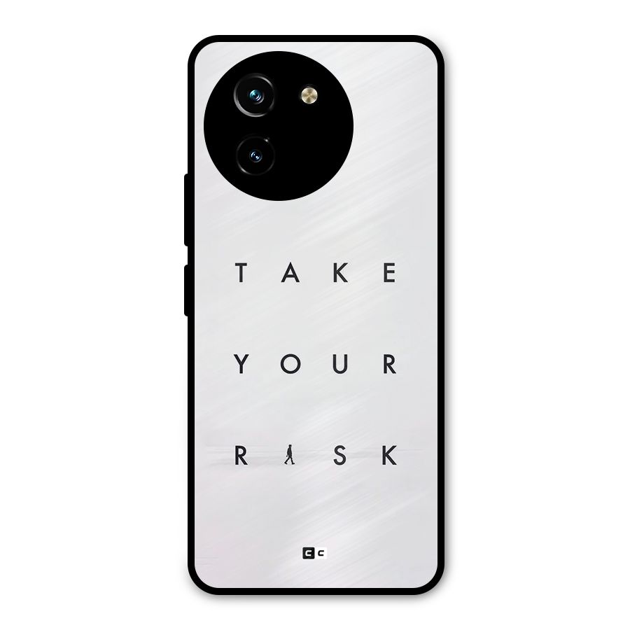 Take Your Risk Metal Back Case for Vivo Y200i