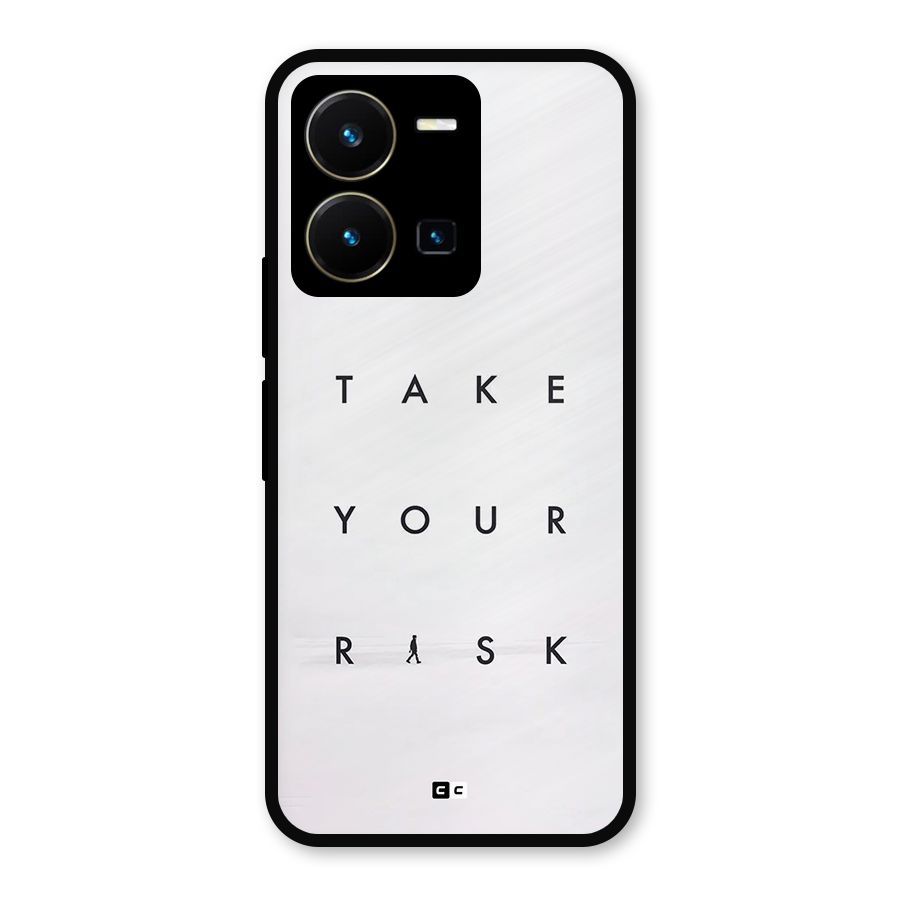 Take Your Risk Metal Back Case for Vivo Y35