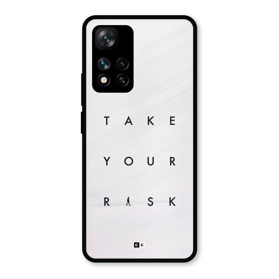 Take Your Risk Metal Back Case for Xiaomi 11i Hypercharge 5G