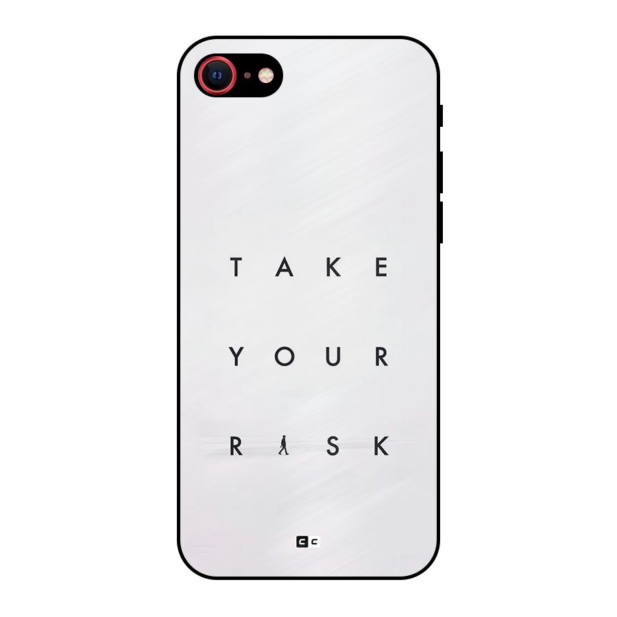 Take Your Risk Metal Back Case for iPhone 7