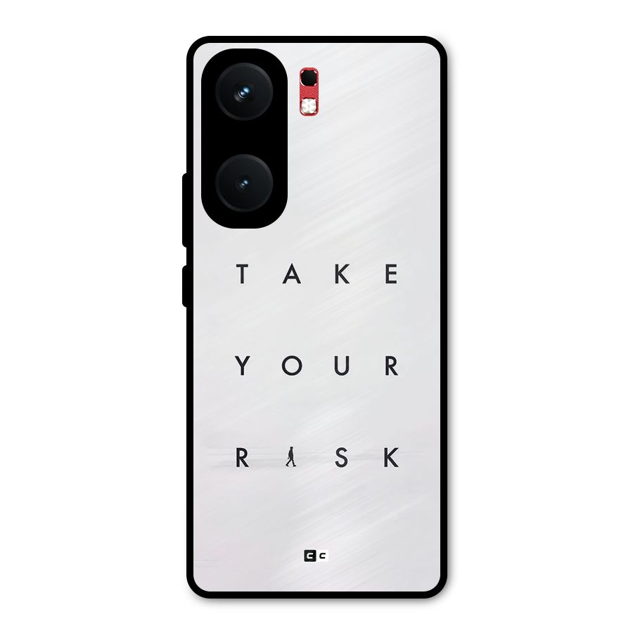 Take Your Risk Metal Back Case for iQOO Neo 9 Pro