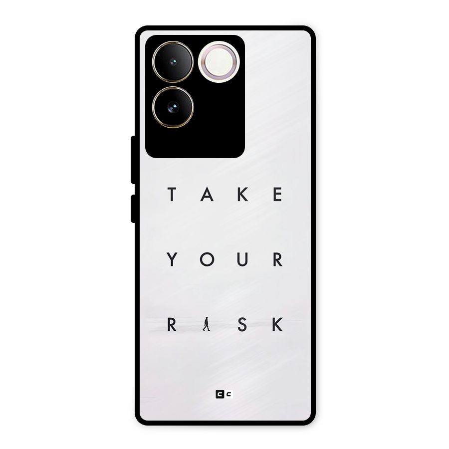 Take Your Risk Metal Back Case for iQOO Z7 Pro