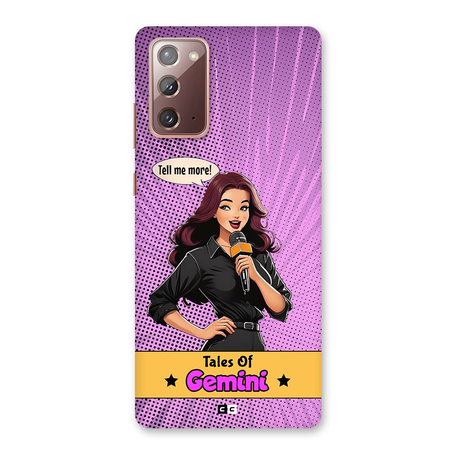 Tales Of Gemini Back Case for Galaxy Note 20