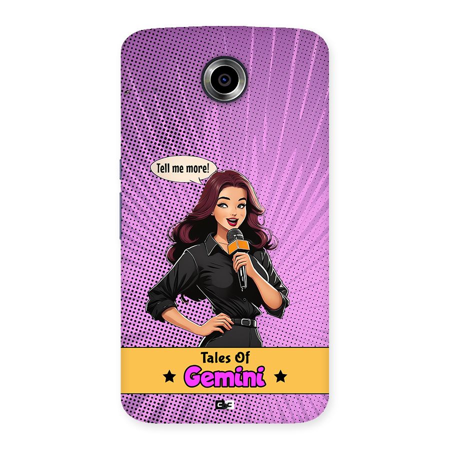 Tales Of Gemini Back Case for Google Nexus 6