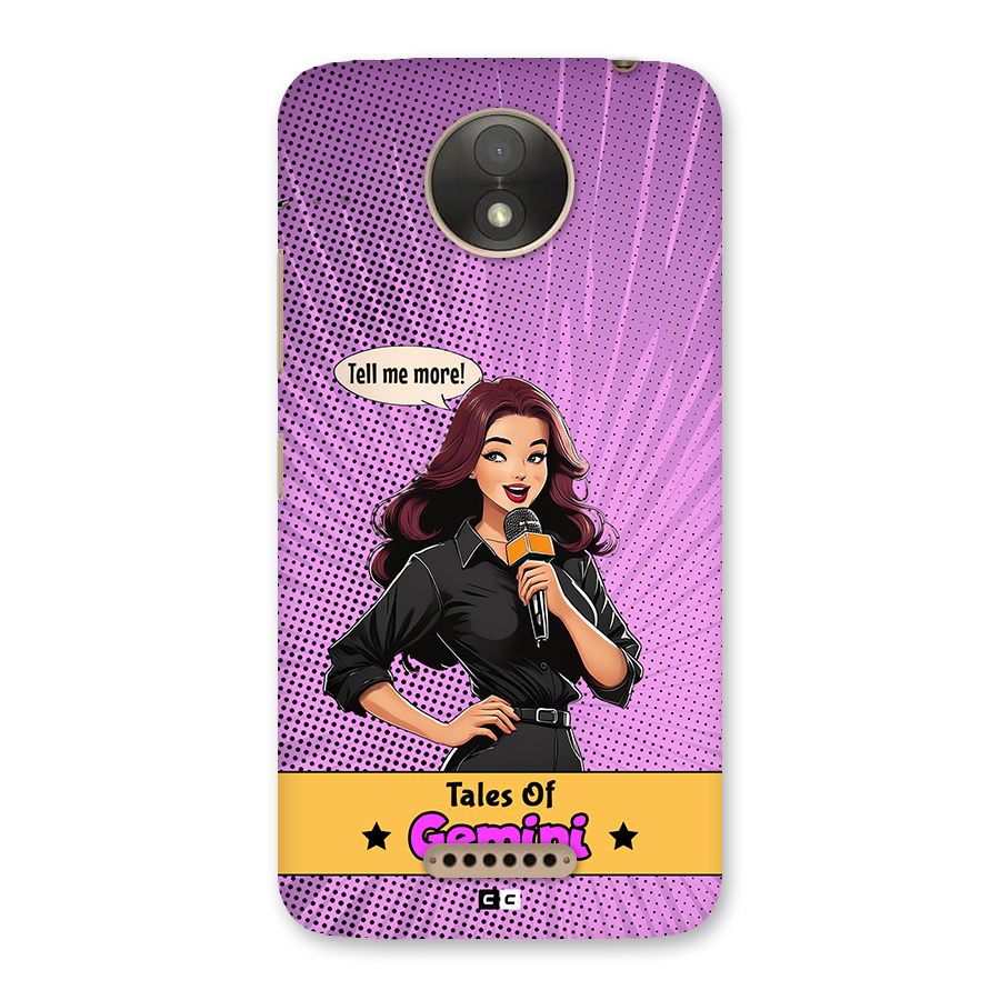 Tales Of Gemini Back Case for Moto C Plus