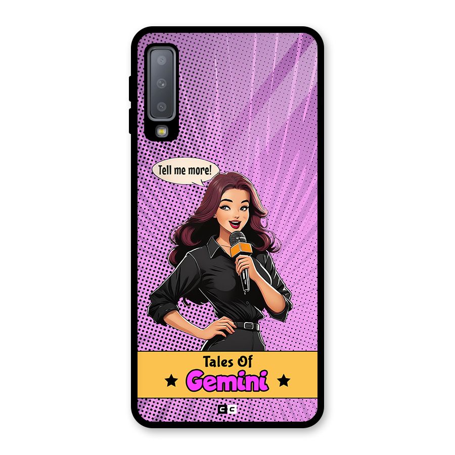 Tales Of Gemini Glass Back Case for Galaxy A7 (2018)