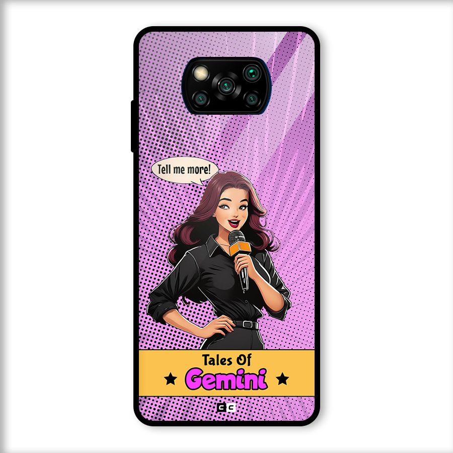 Tales Of Gemini Glass Back Case for Poco X3
