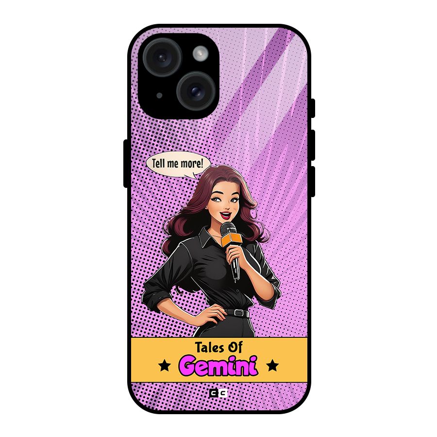 Tales Of Gemini Glass Back Case for iPhone 15