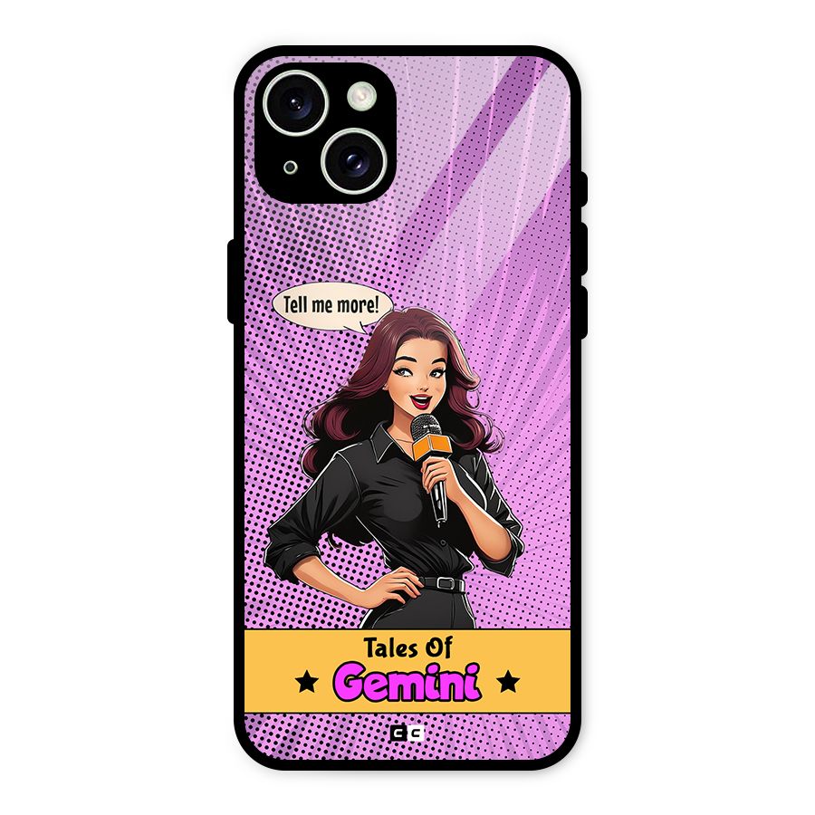 Tales Of Gemini Glass Back Case for iPhone 15 Plus