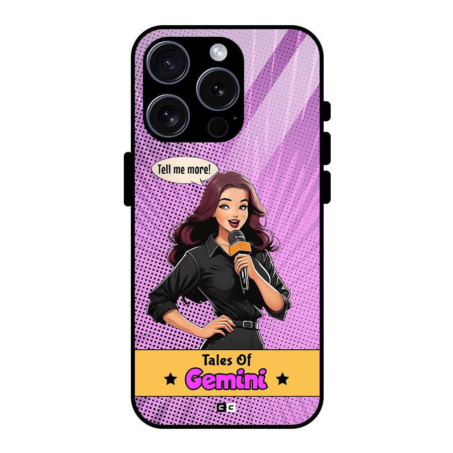 Tales Of Gemini Glass Back Case for iPhone 15 Pro