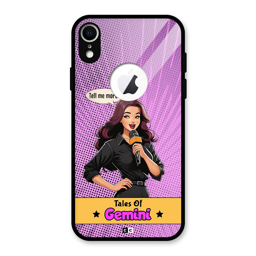 Tales Of Gemini Glass Back Case for iPhone XR Logo Cut