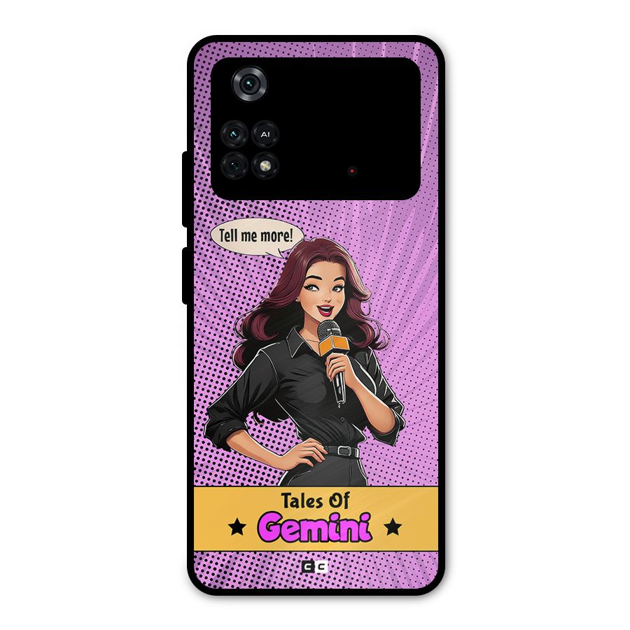 Tales Of Gemini Metal Back Case for Poco M4 Pro 4G