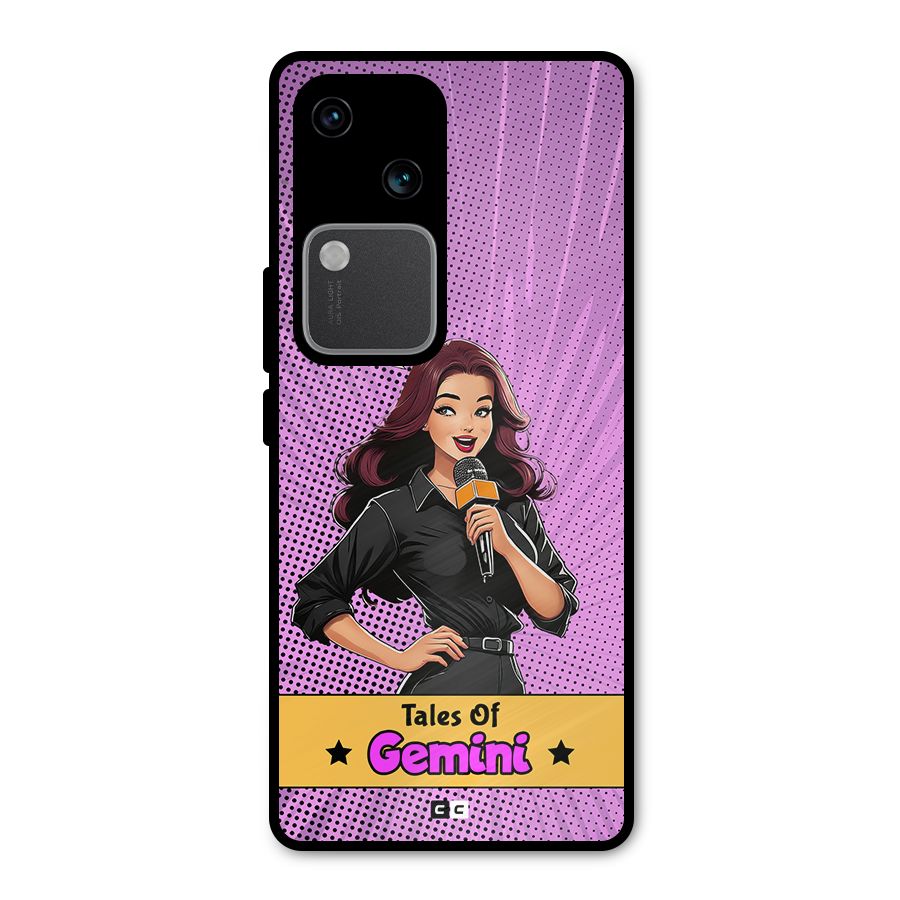 Tales Of Gemini Metal Back Case for Vivo V30 Pro