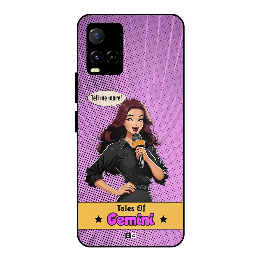 Tales Of Gemini Metal Back Case for Vivo Y21G