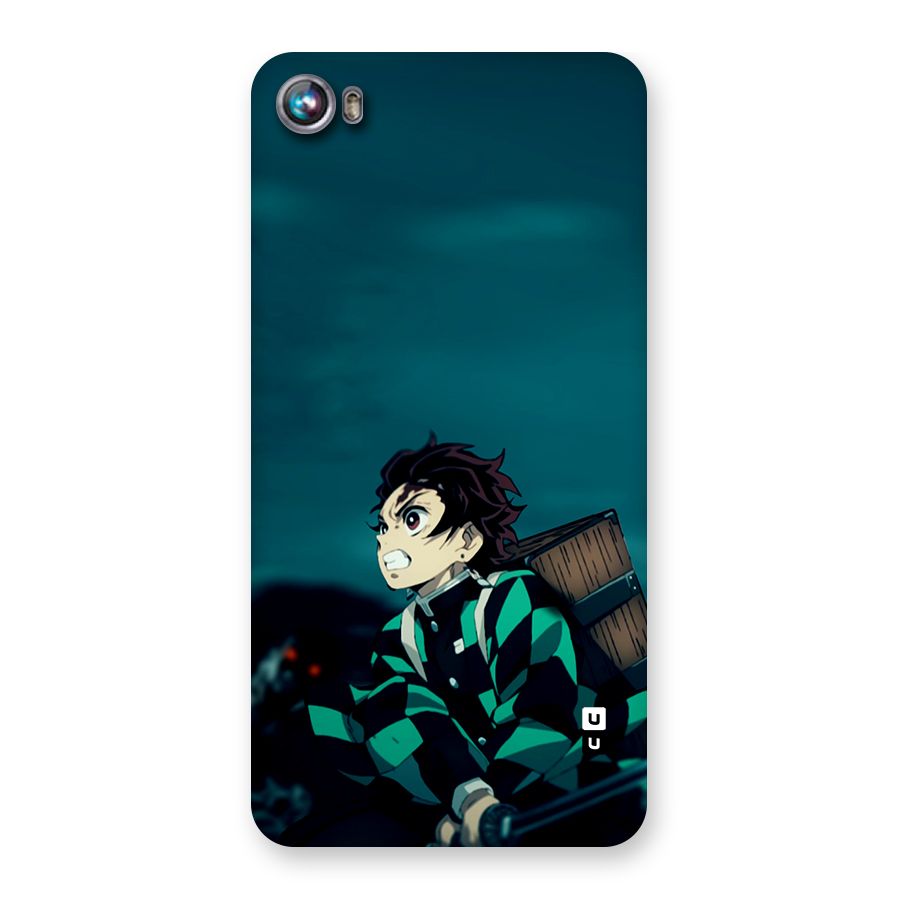 Tanjiro demon slayer Back Case for Canvas Fire 4 (A107)