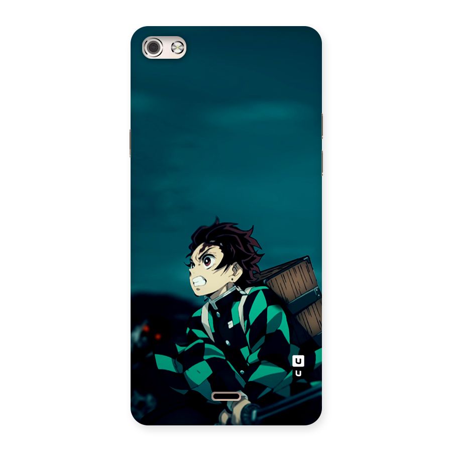 Tanjiro demon slayer Back Case for Canvas Silver 5