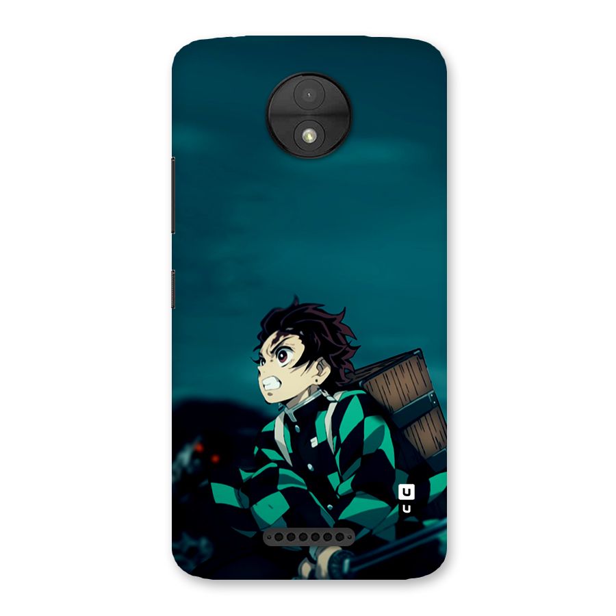 Tanjiro demon slayer Back Case for Moto C