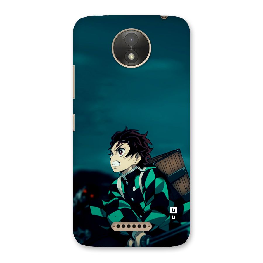 Tanjiro demon slayer Back Case for Moto C Plus