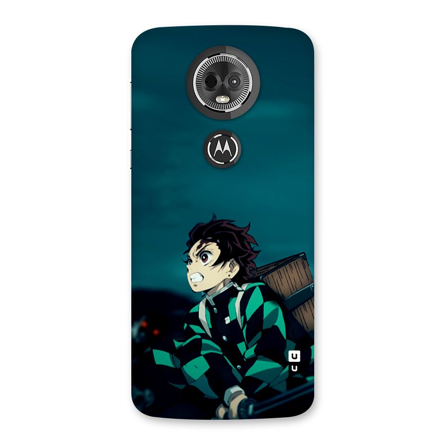 Tanjiro demon slayer Back Case for Moto E5 Plus