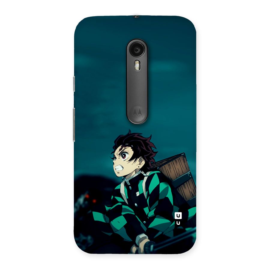 Tanjiro demon slayer Back Case for Moto G Turbo