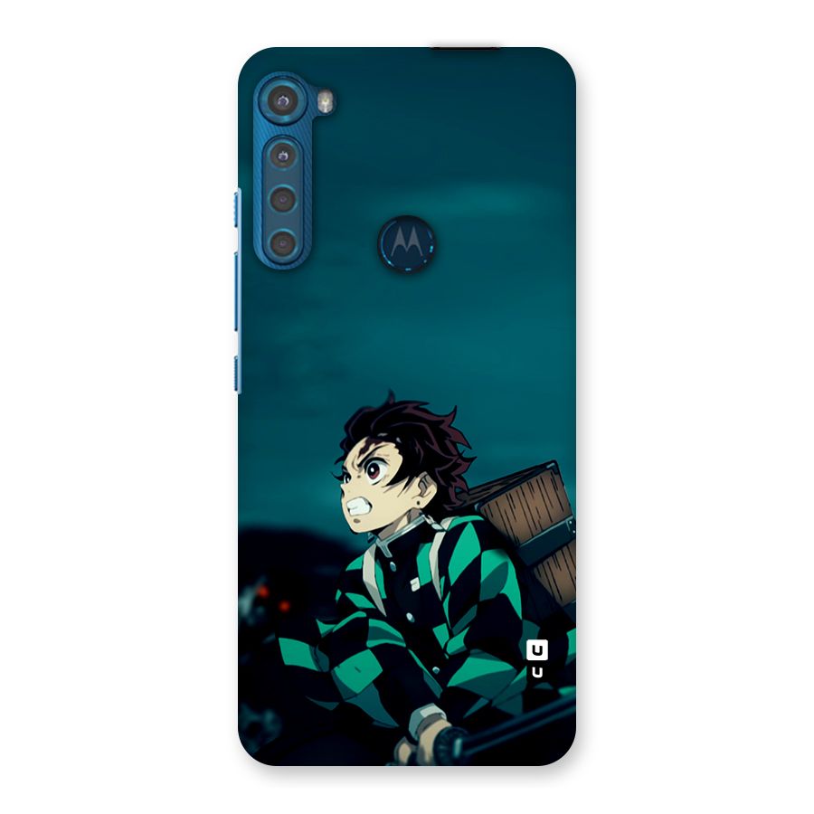 Tanjiro demon slayer Back Case for Motorola One Fusion Plus