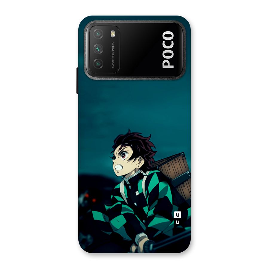 Tanjiro demon slayer Back Case for Poco M3