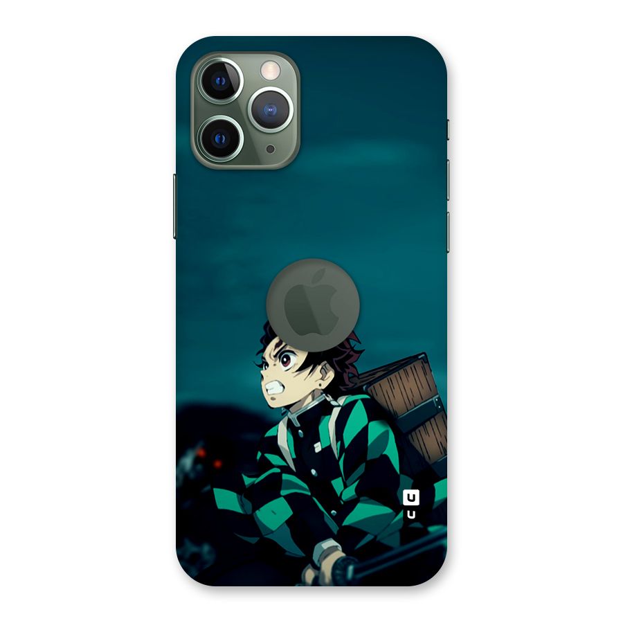 Tanjiro demon slayer Back Case for iPhone 11 Pro Logo Cut