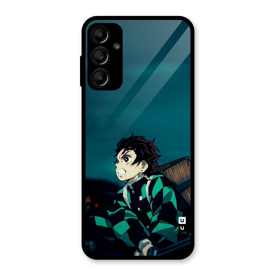 Tanjiro demon slayer Glass Back Case for Galaxy A14 5G