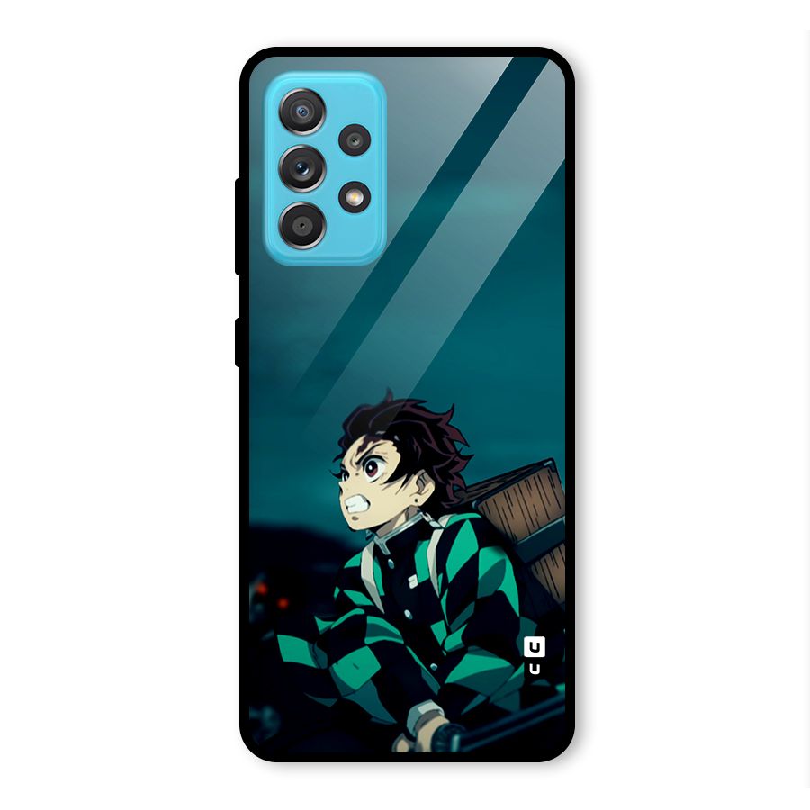 Tanjiro demon slayer Glass Back Case for Galaxy A52s 5G