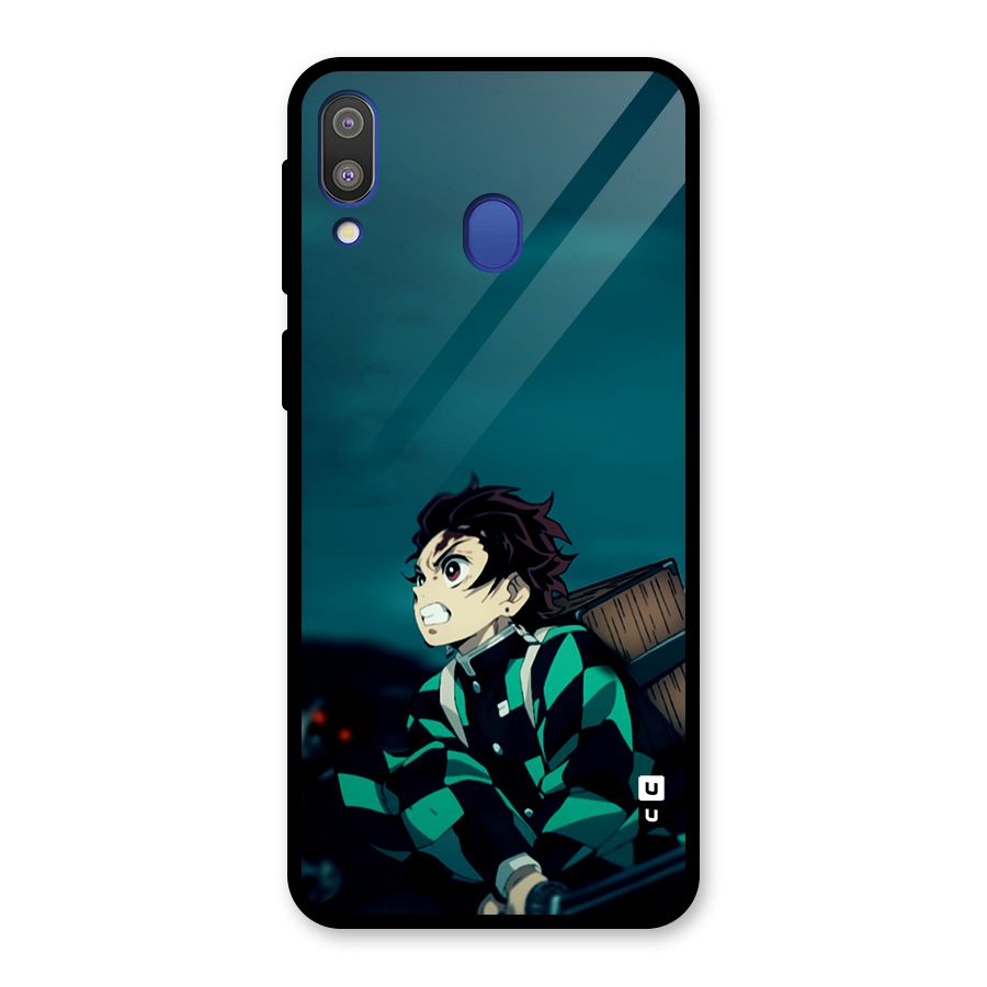 Tanjiro demon slayer Glass Back Case for Galaxy M20