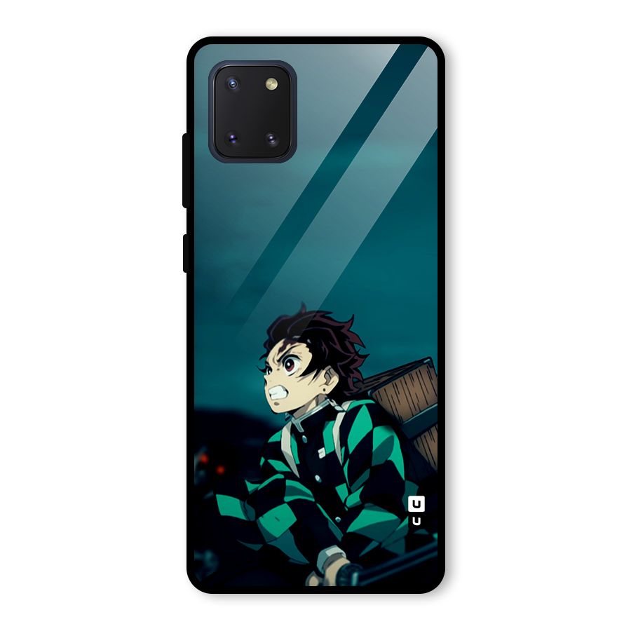 Tanjiro demon slayer Glass Back Case for Galaxy Note 10 Lite
