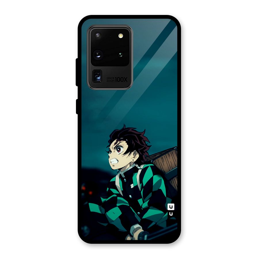 Tanjiro demon slayer Glass Back Case for Galaxy S20 Ultra