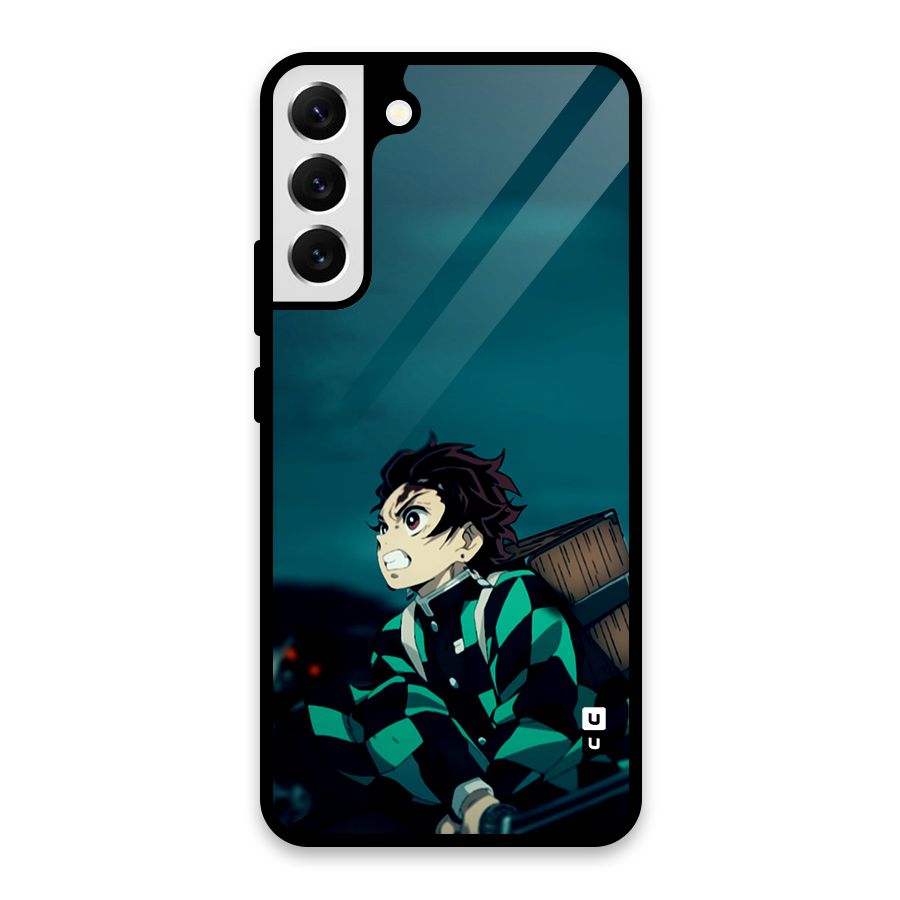 Tanjiro demon slayer Glass Back Case for Galaxy S22 Plus 5G
