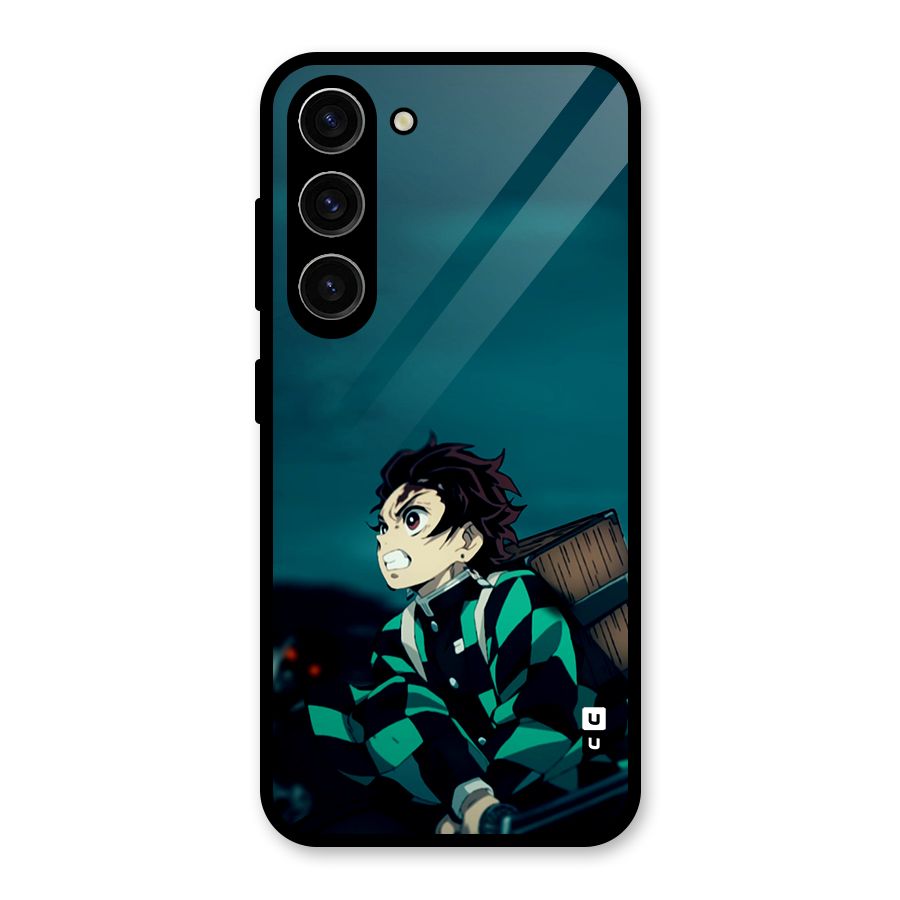 Tanjiro demon slayer Glass Back Case for Galaxy S23
