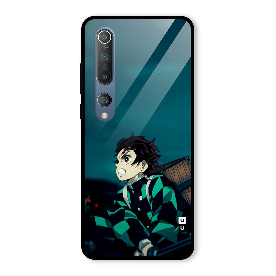 Tanjiro demon slayer Glass Back Case for Mi 10