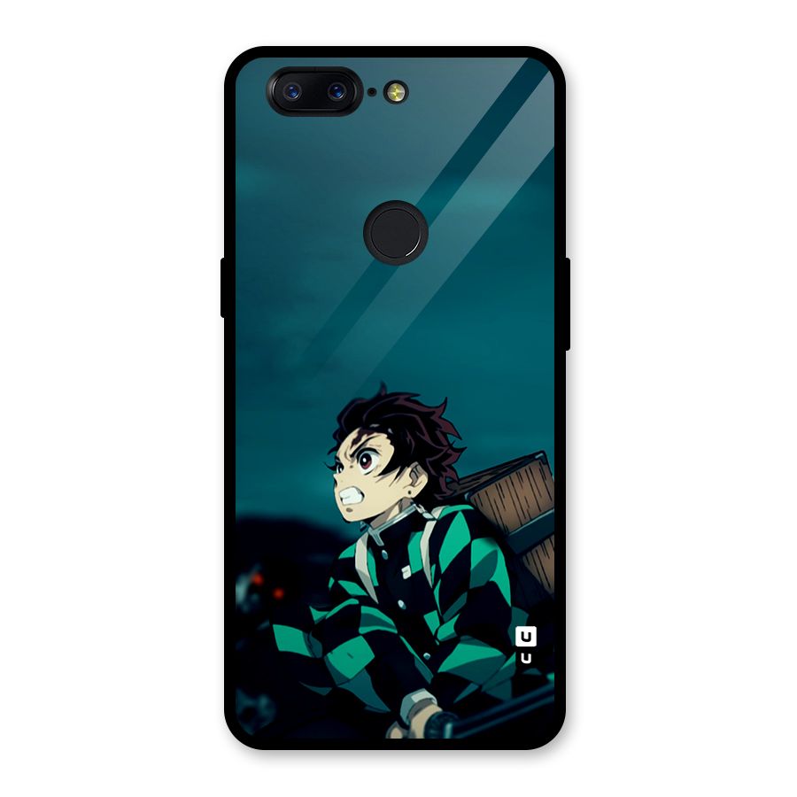 Tanjiro demon slayer Glass Back Case for OnePlus 5T