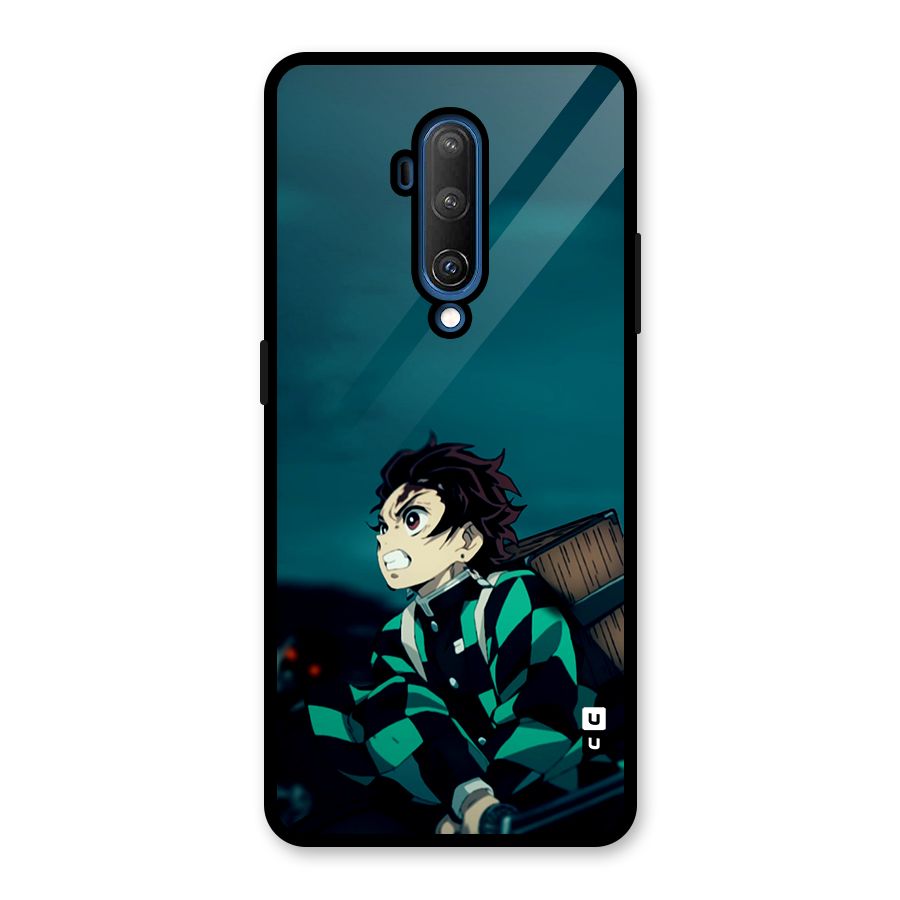 Tanjiro demon slayer Glass Back Case for OnePlus 7T Pro
