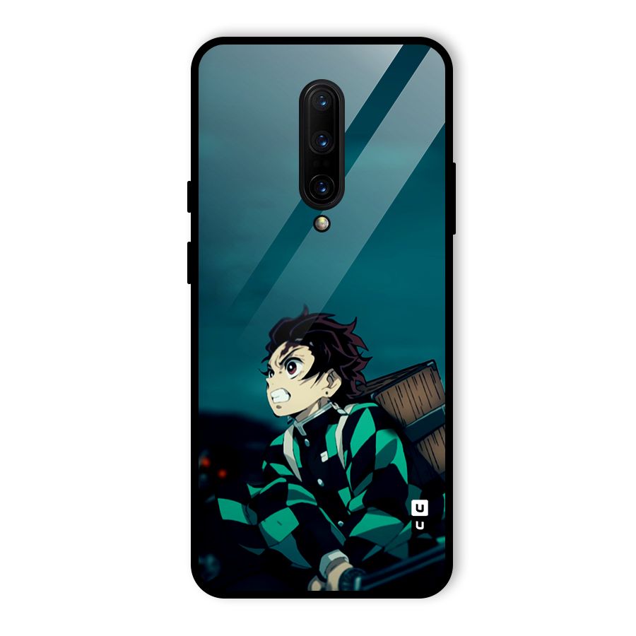 Tanjiro demon slayer Glass Back Case for OnePlus 7 Pro