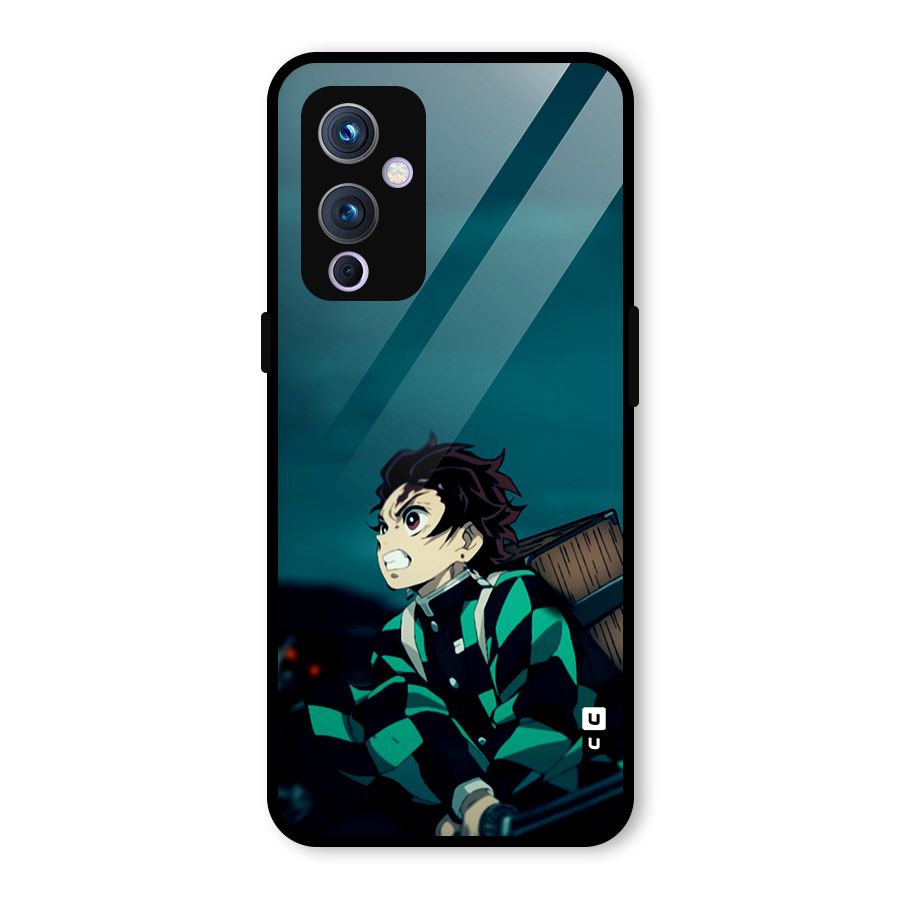 Tanjiro demon slayer Glass Back Case for OnePlus 9