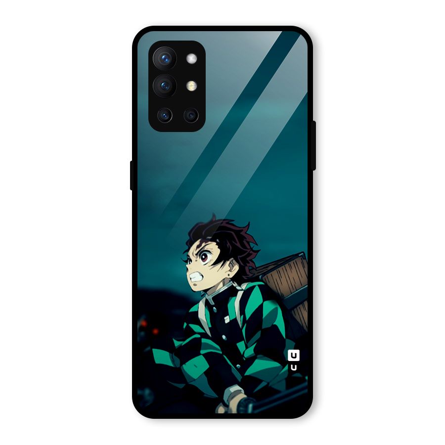 Tanjiro demon slayer Glass Back Case for OnePlus 9R