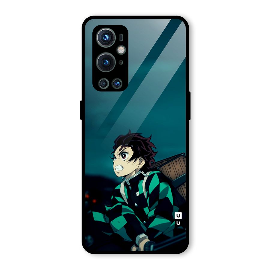 Tanjiro demon slayer Glass Back Case for OnePlus 9 Pro