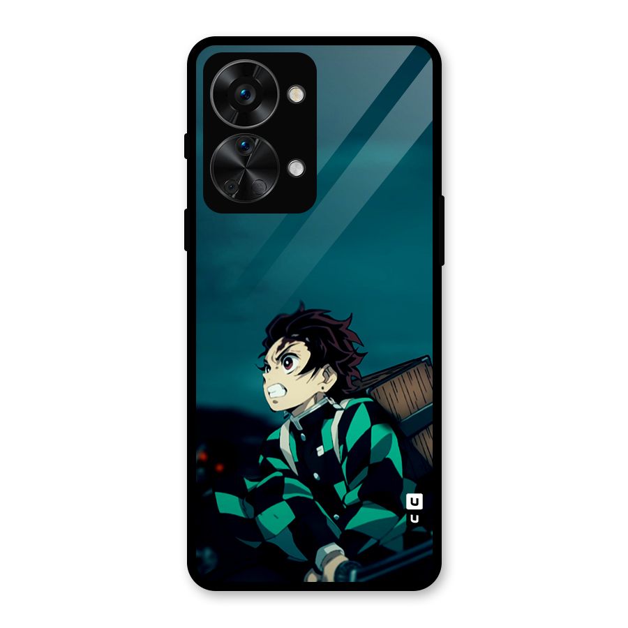 Tanjiro demon slayer Glass Back Case for OnePlus Nord 2T