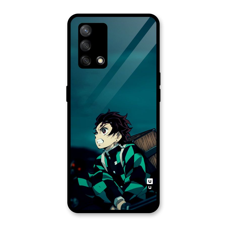 Tanjiro demon slayer Glass Back Case for Oppo F19